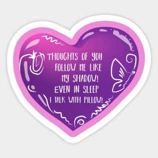 love Thoughts Sticker